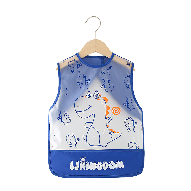 Baby Bibs Waterproof Toddler Baby Apron with Snap for Girls Eating