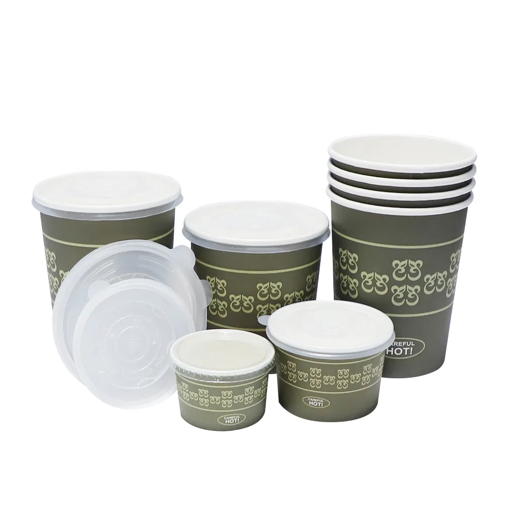 Whlosale Eco-Friendly Paper Soup Cup for Take Away Food Customisable