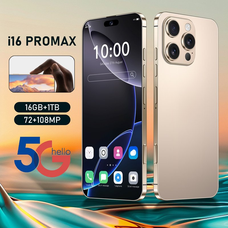 Flagship I16 PRO Max 16GB+1tb High-Performance Smart Mobile Cell Phone