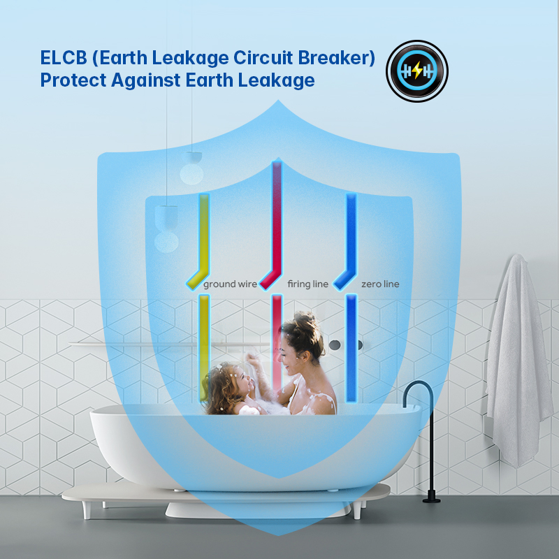 Multifunctional Energy Saving Good Price Bathroom Delicate Appearance Electric Shower Hot Water Heater