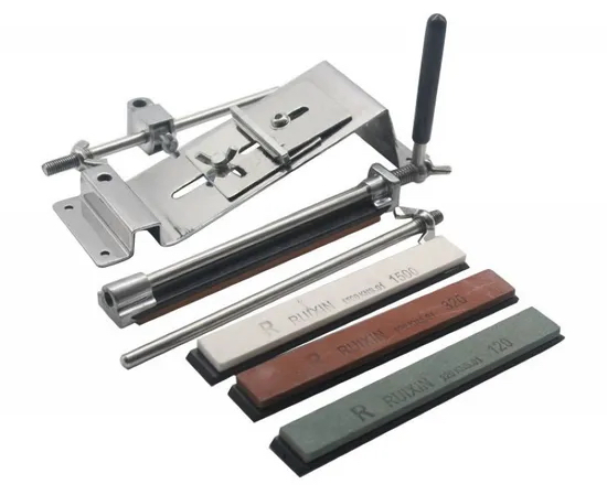 4 Sharpening Stones Full Metal Fixed-Angle Knife Sharpener Kit W15_16