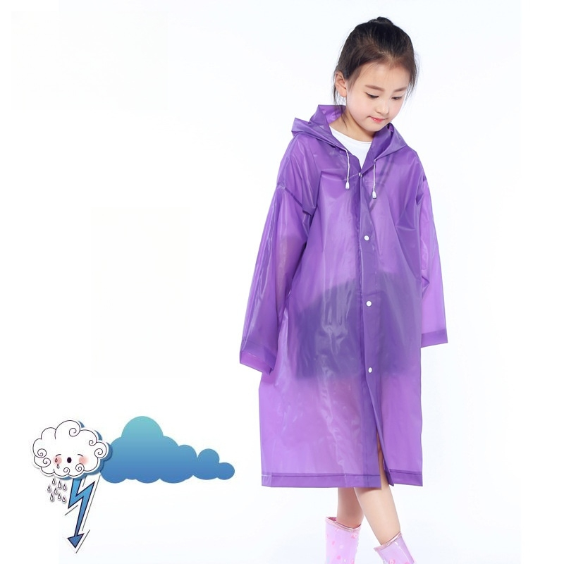 Promotional Waterproof Clothing Outdoor Children Sports Work Wear EVA 95g Rainwear Advertising Poncho Raincoat with Logo Printing