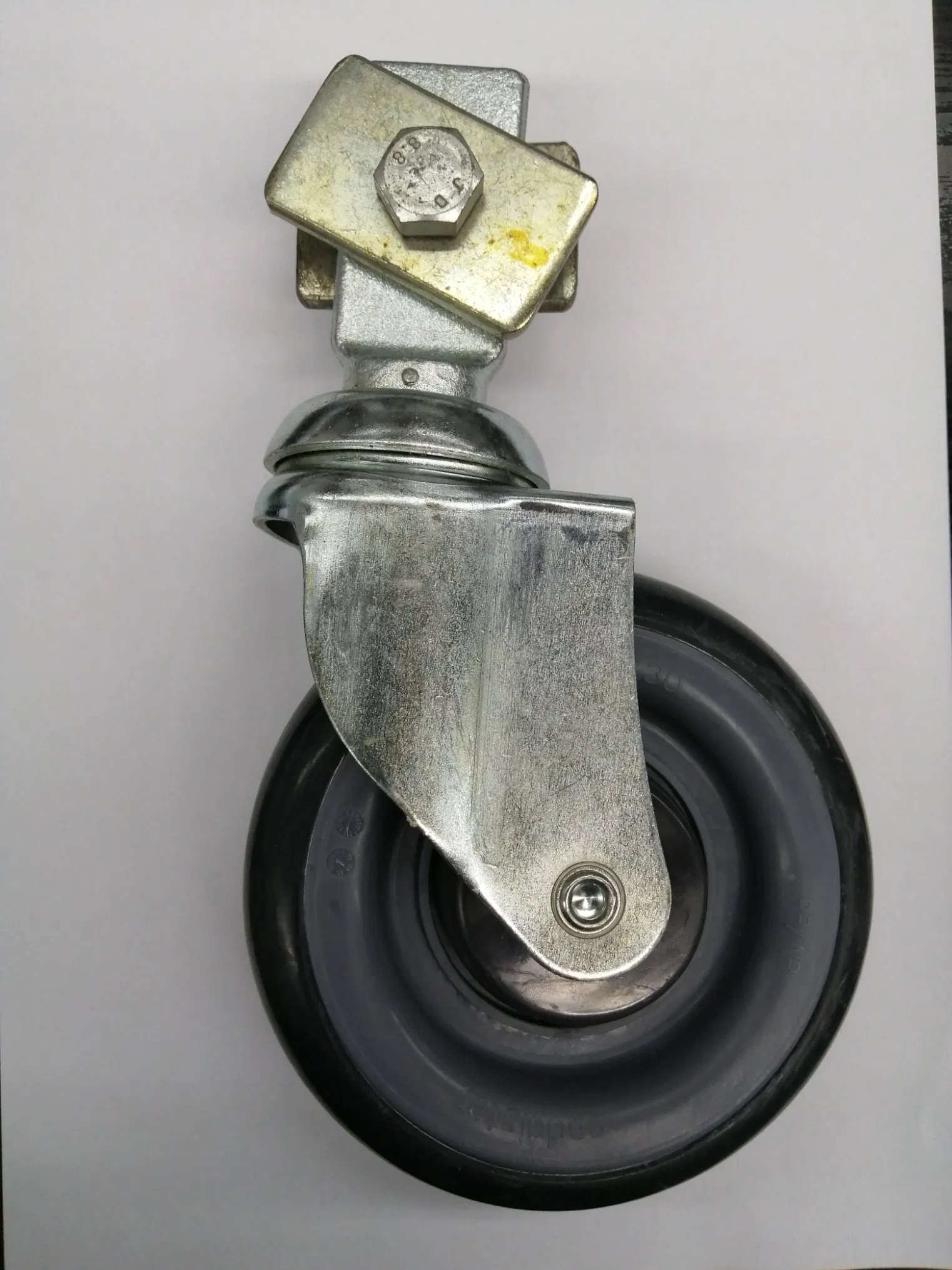 Factory Directly Sales 5inch Flat Stem Swivel Shopping Cart Caster TPR Wheel
