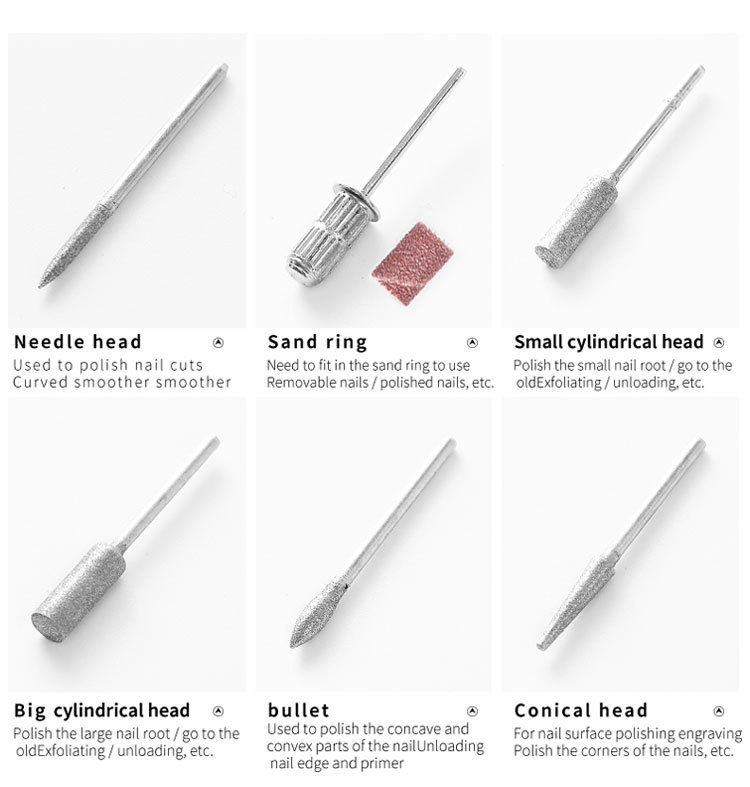 Touch Screen Design Nail Drill Manicure Pedicure Machine 35000rpm Portable Electric Nail Polisher