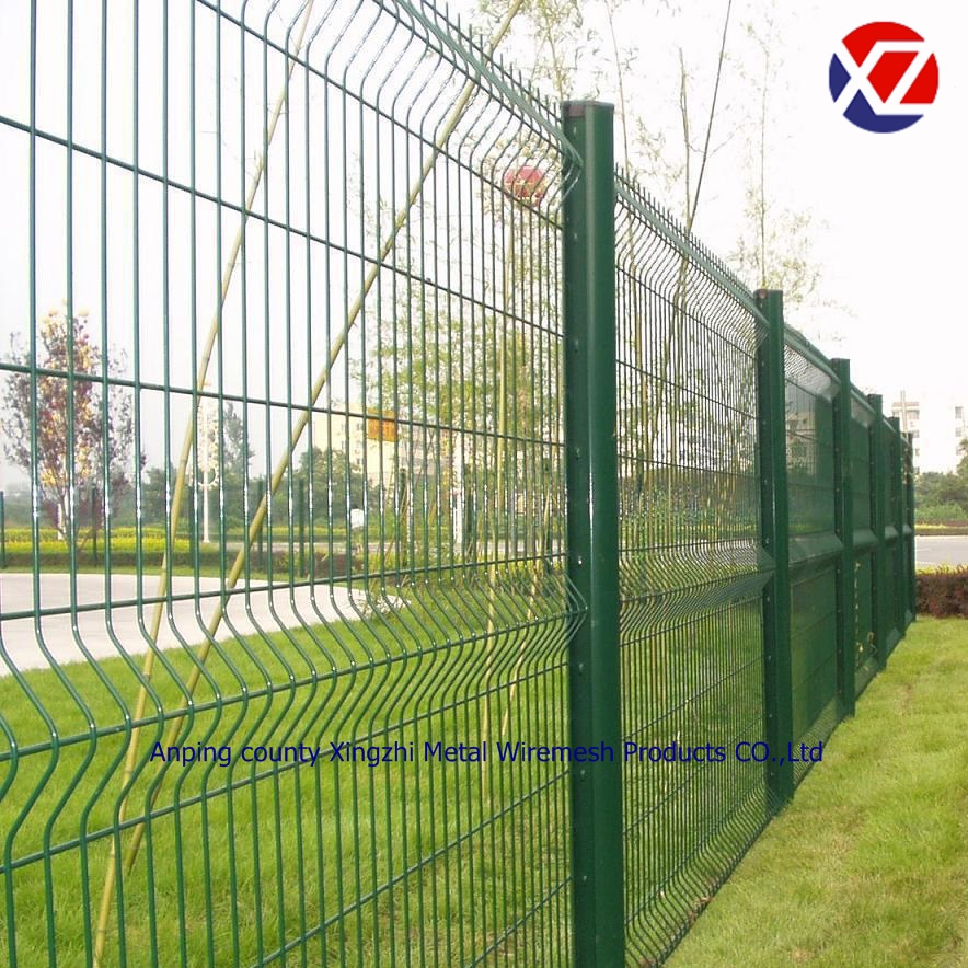 PVC Coated Triangle Bending Welded Wire Mesh Fence