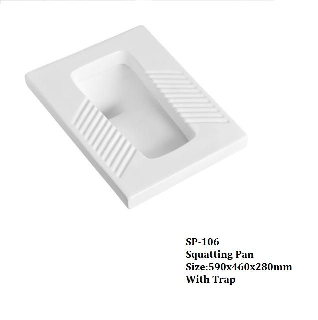 Ceramic Squatting Pan, Public Toilet, Sanitary Ware, Wc Pan