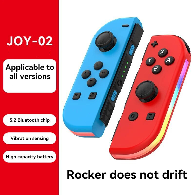 Контроллер Joy-02 для Nintendo Switch с LED-подсветкой