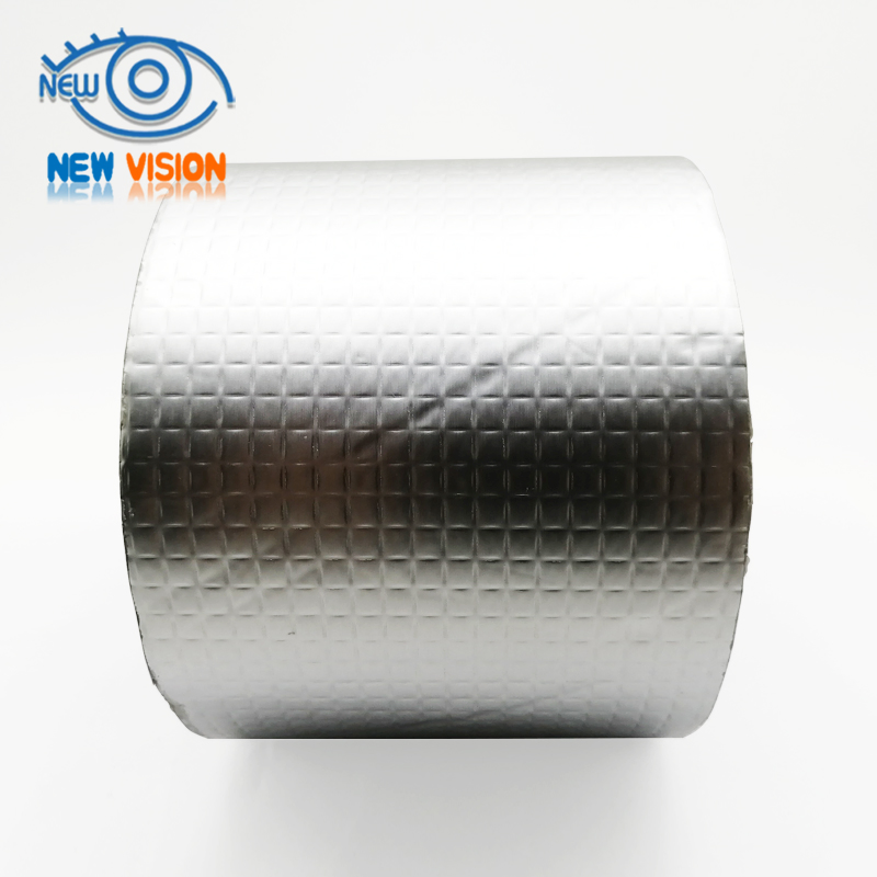 Reinforced Waterproof Foil Aluminum Seal Tape Butyl Pipe Repair Surface Crack Mending Self Adhesive Tape