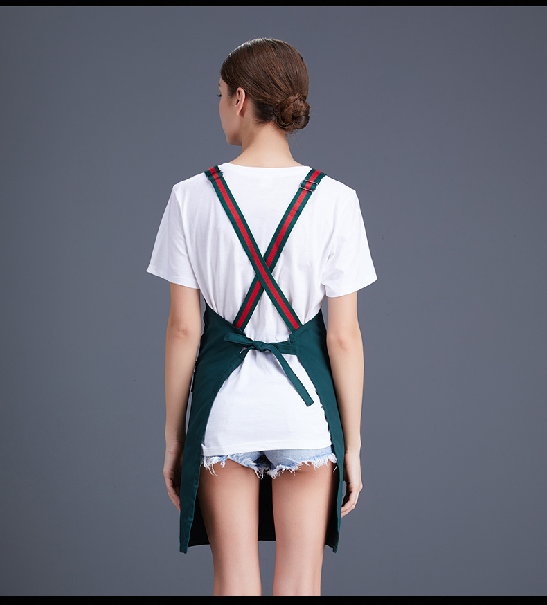 OEM Canvas Men Women Waiter Kitchen Apron for Fast Food Restaurants