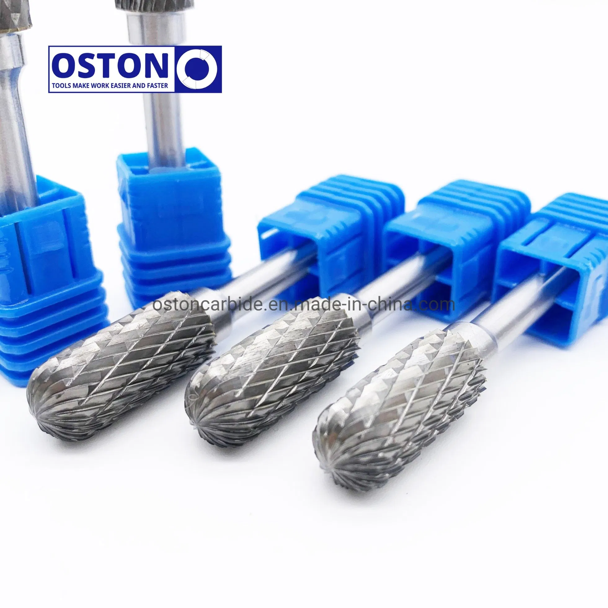 C1020X06 C Type Customized Tool Parts Cylinder Shape with Radius End Double Cut Rotary Bur Rotary Files Cemented Tungsten Carbid