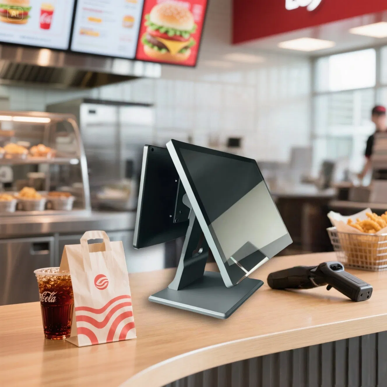 Aluminum Stable Quality+Slim Design Touch Screen POS Terminal