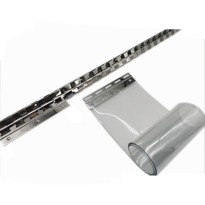 European Style Stainless Steel Hanging Bracket for PVC Strip Curtains
