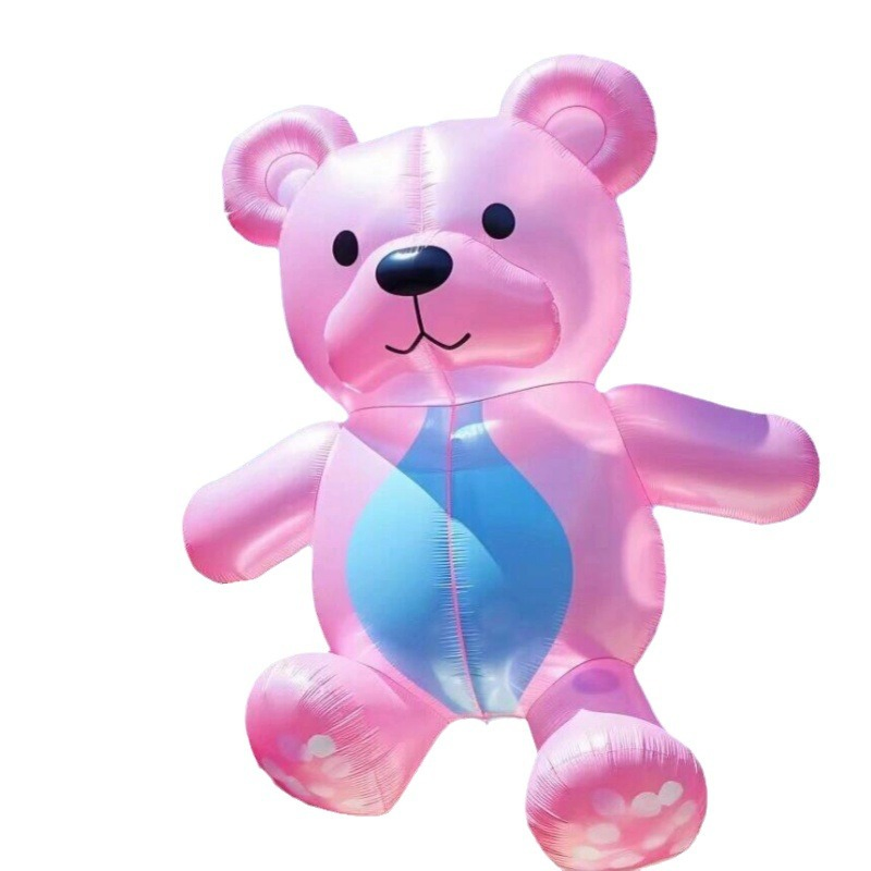 Colorful Cartoon Bear Inflatable Display for Events and Festivals