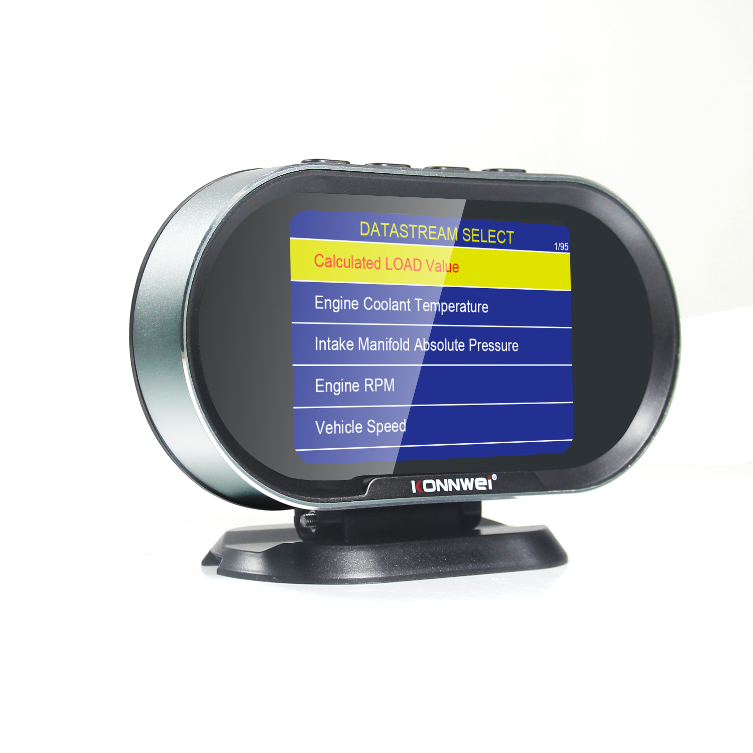 HUD дисплей OBD с датчиком температуры Konnwei KW206