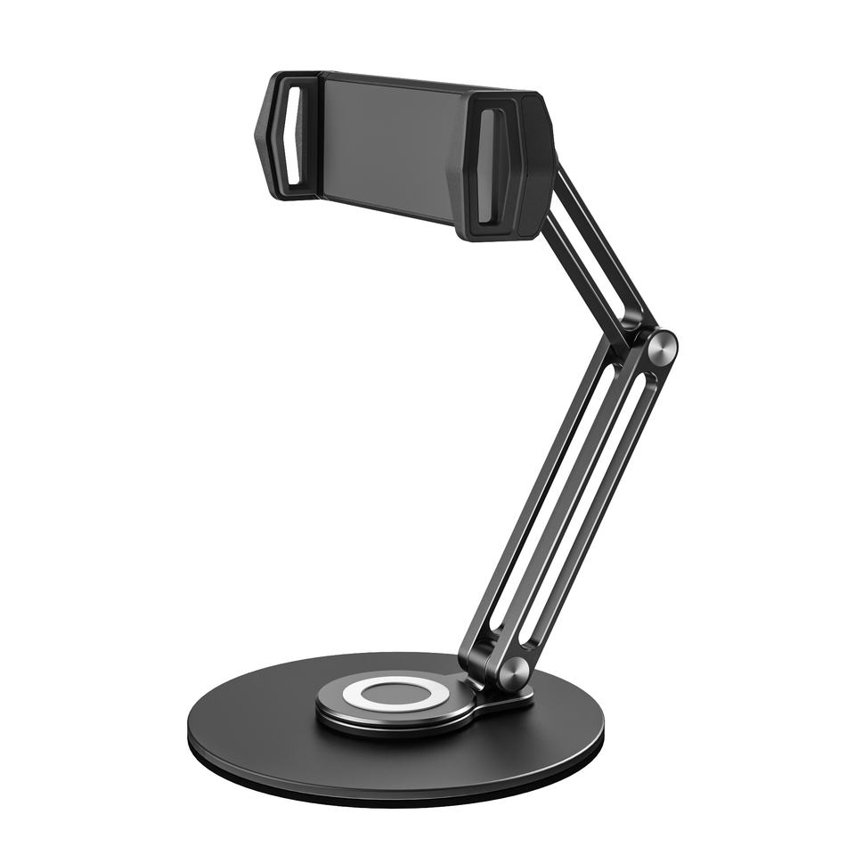 Desktop Aluminum Alloy iPad Tablet 360 Rotating Adjustable Mobile Phone Holder