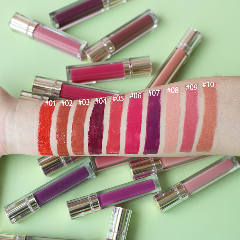 Logo Private Label Glossy Liquid Lipstick Moisturizing Long Lasting Lip Gloss