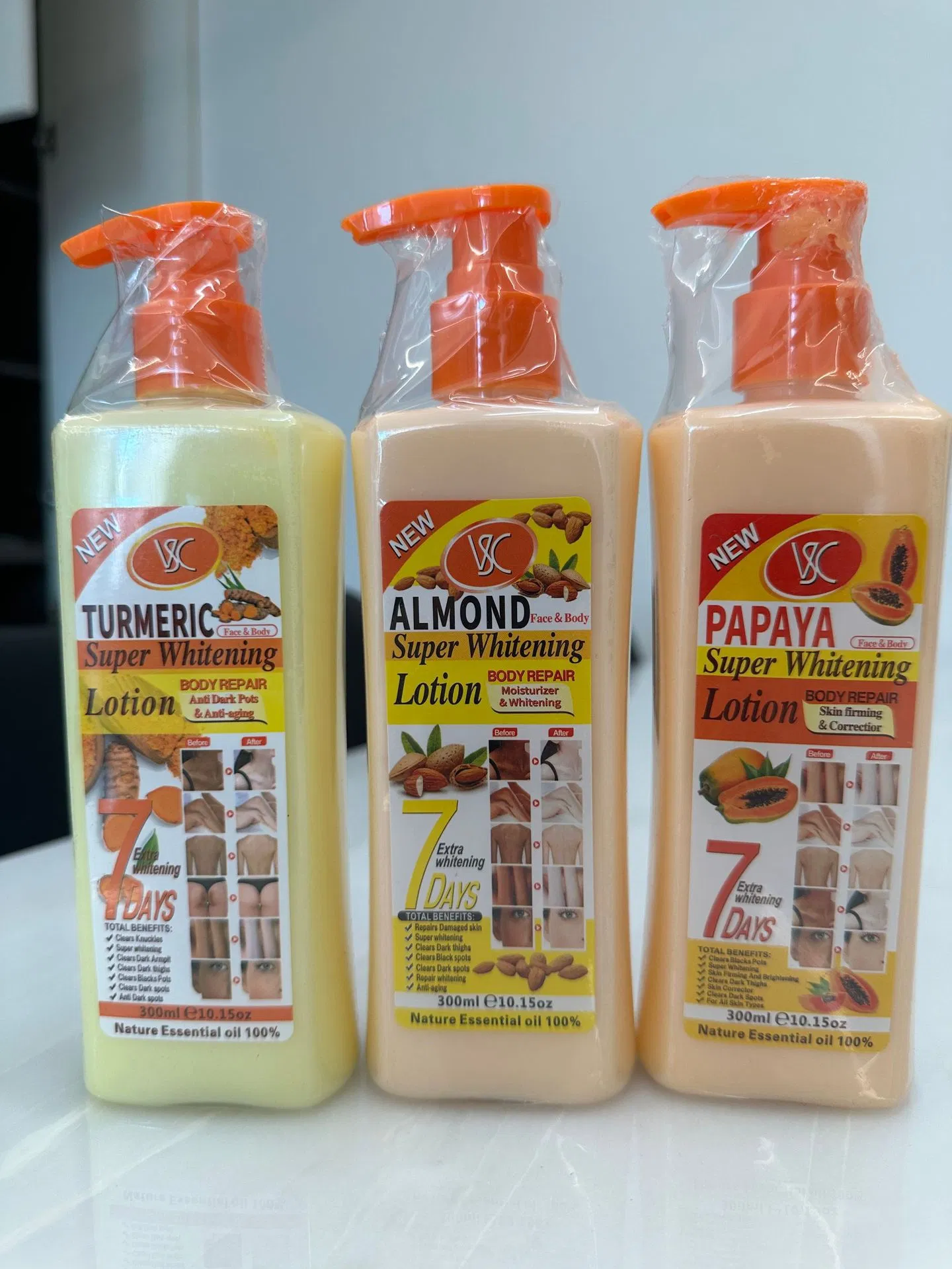 Repairing Soothing Drying Whitening Fragrance Turmeric Rose Body Lotion