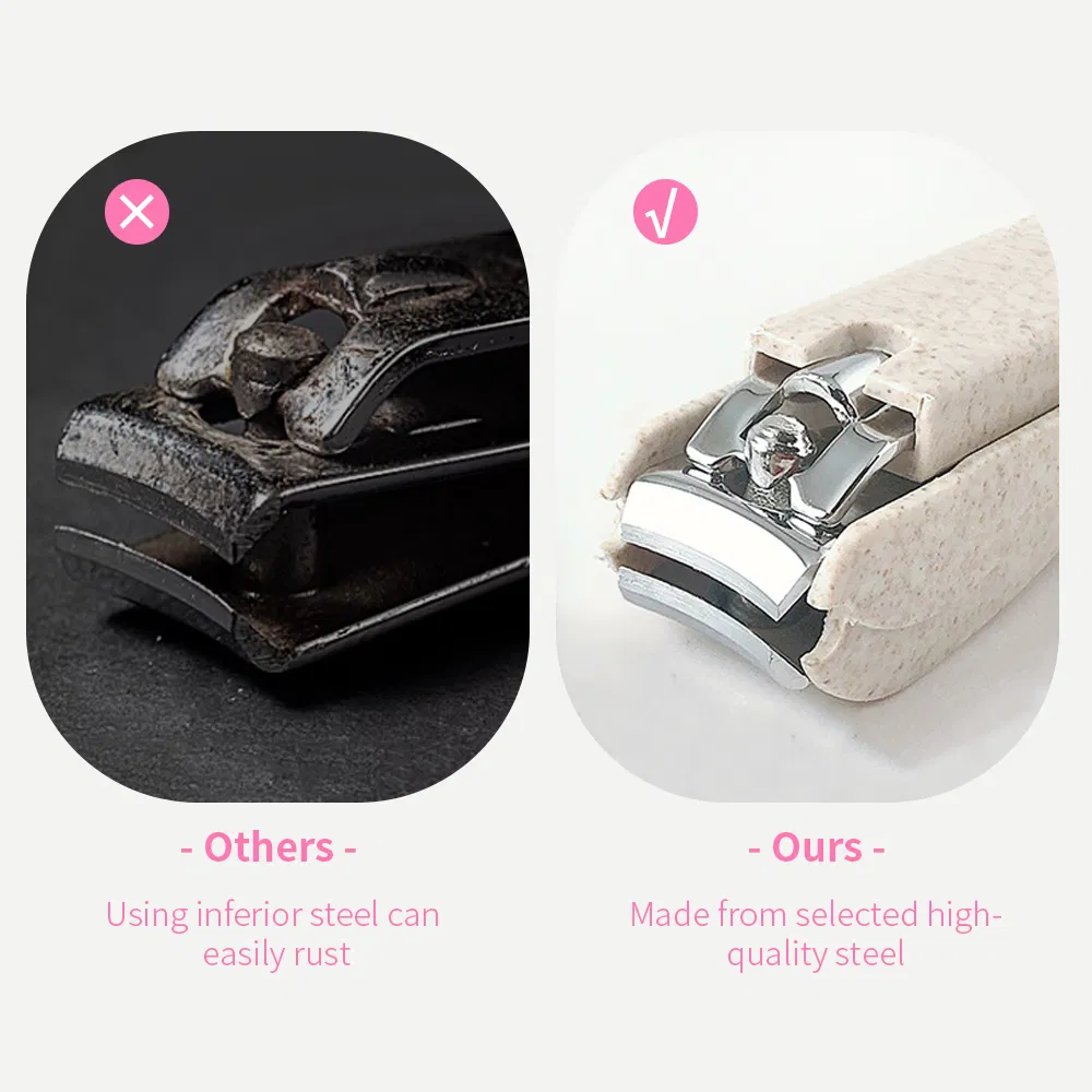 Wheat Straw Manicure Scissors Stainless Steel Nail Cutter Toe Finger Nipper Nails Art Clipper for Baby