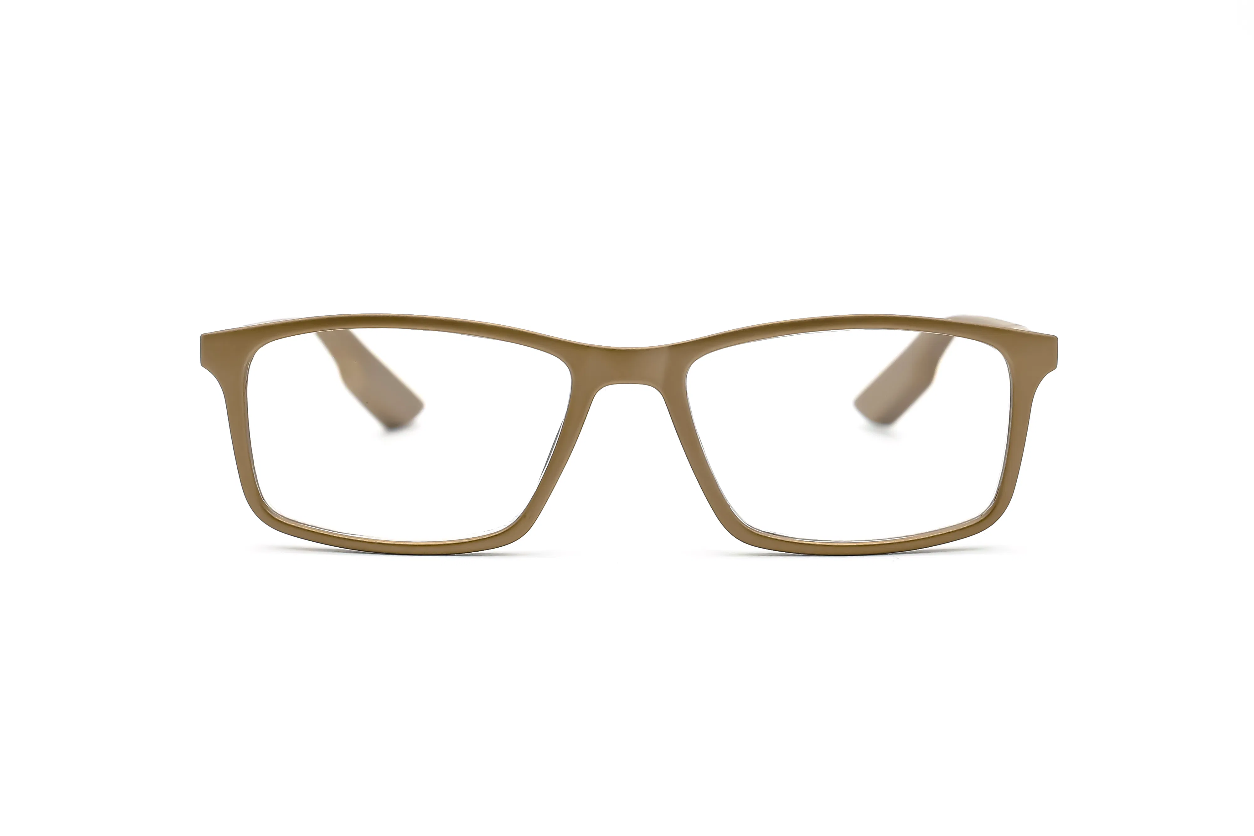 Stylish Square Metallic Spray Painted Plastic Reading Glasses for Clear Vision