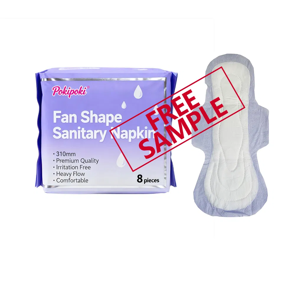 China Factory Wholesale Hot Sale Leak-Proof Night Use Extra Width 310mm Fan Shape Ladies Disposable Menstrual Sanitary Napkins / Sanitary Pads for Heavy Flow