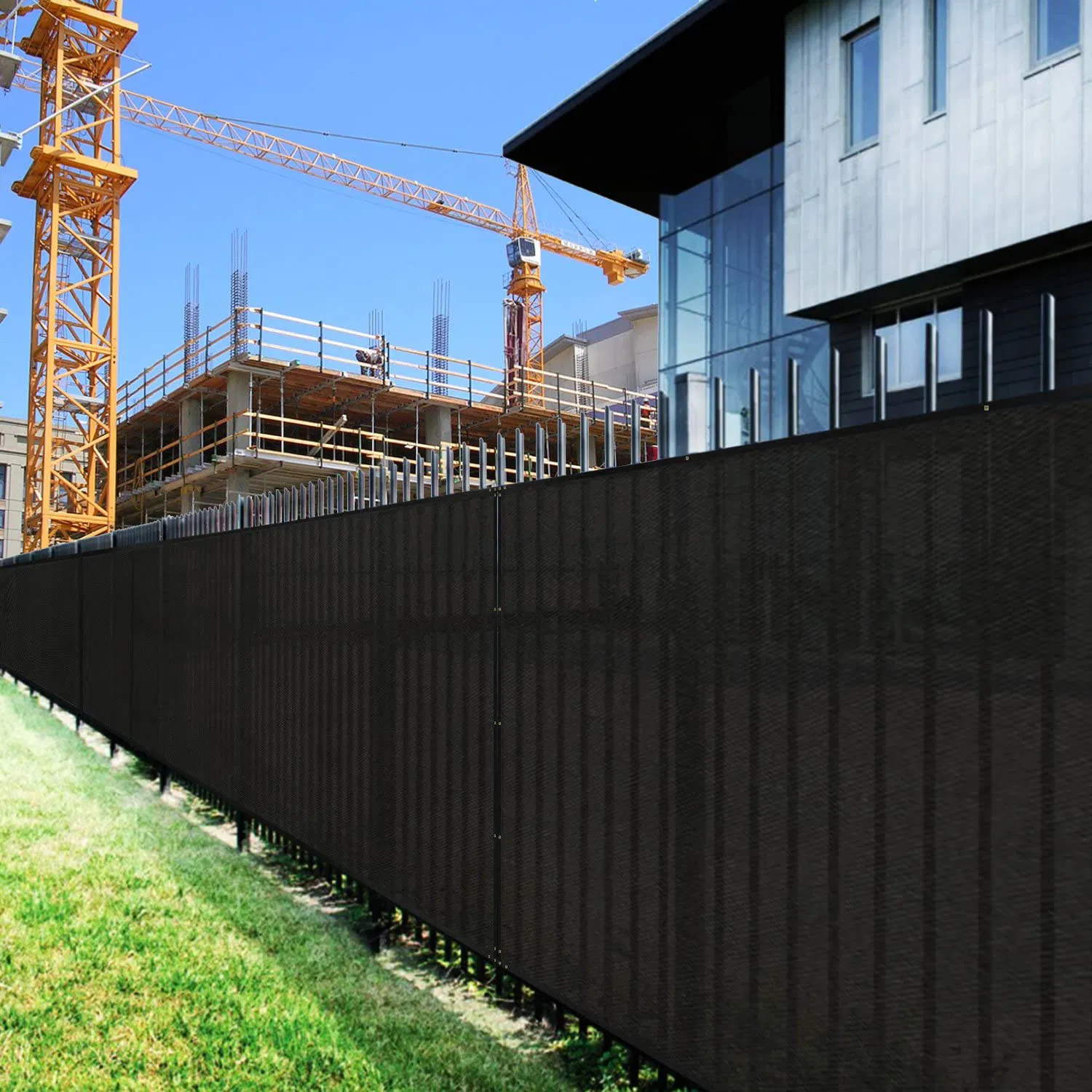HDPE Material Anti Wind Waterproof UV Resistant Net Outdoor Balcony Backyard Garden Privacy Fence Screen Shade Netting Balcony Privacy Cover Fence Screen for Su