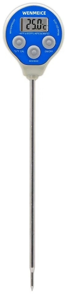 High Accuracy Digital Food Thermometer Waterproof Lollipop Design LCD Min/Max Auto-Cal