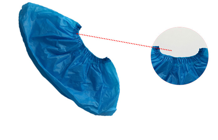 Disposable Plastic Shoe Cover with Elastic