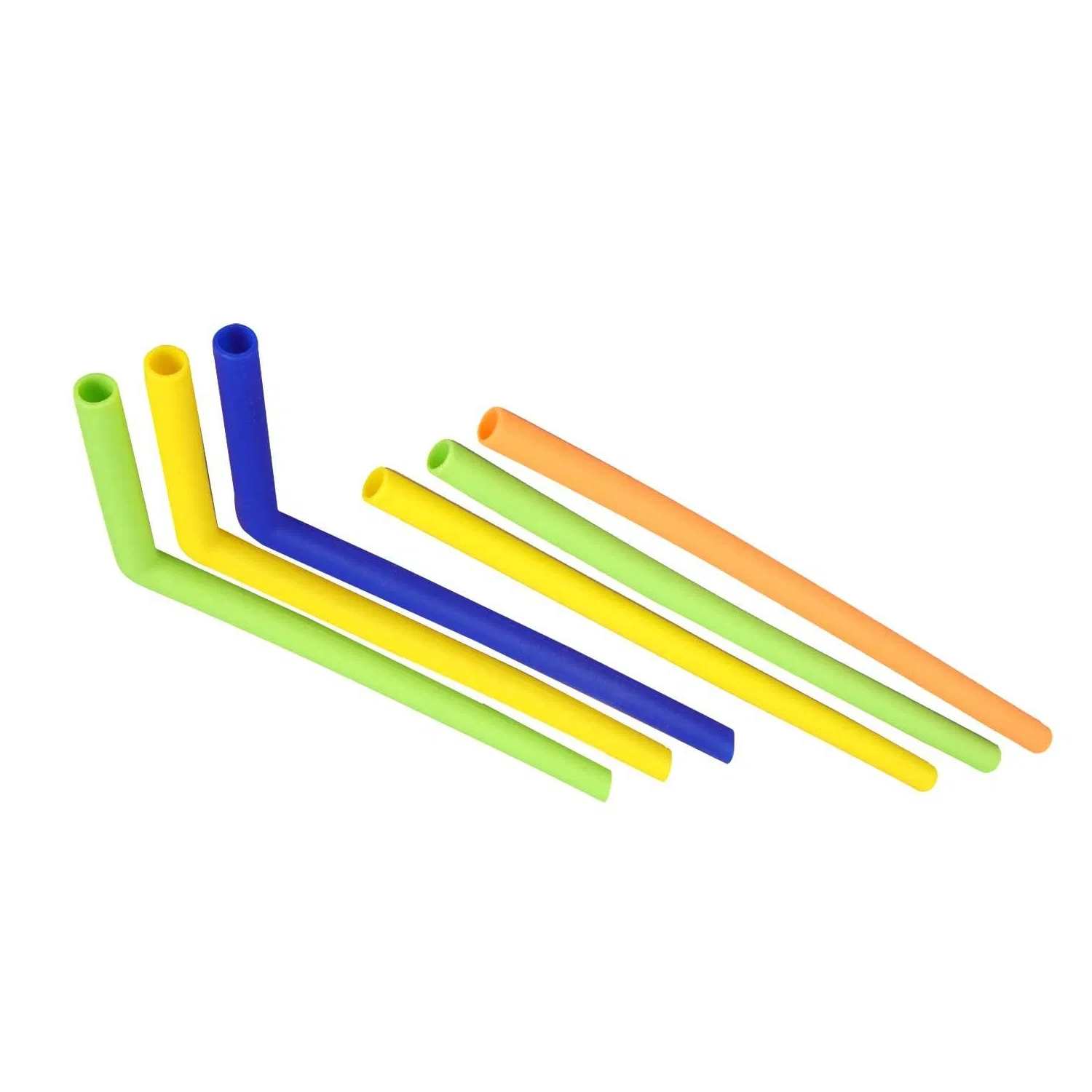 Foldable Silicone Straw Portable Collapsible Reusable Straws for Party Drinking