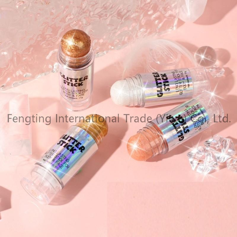 Hot Sale Halloween Waterproof Body Highlighting Stick Chunky Sparkling Pressed Powder Makeup for Face & Eyes