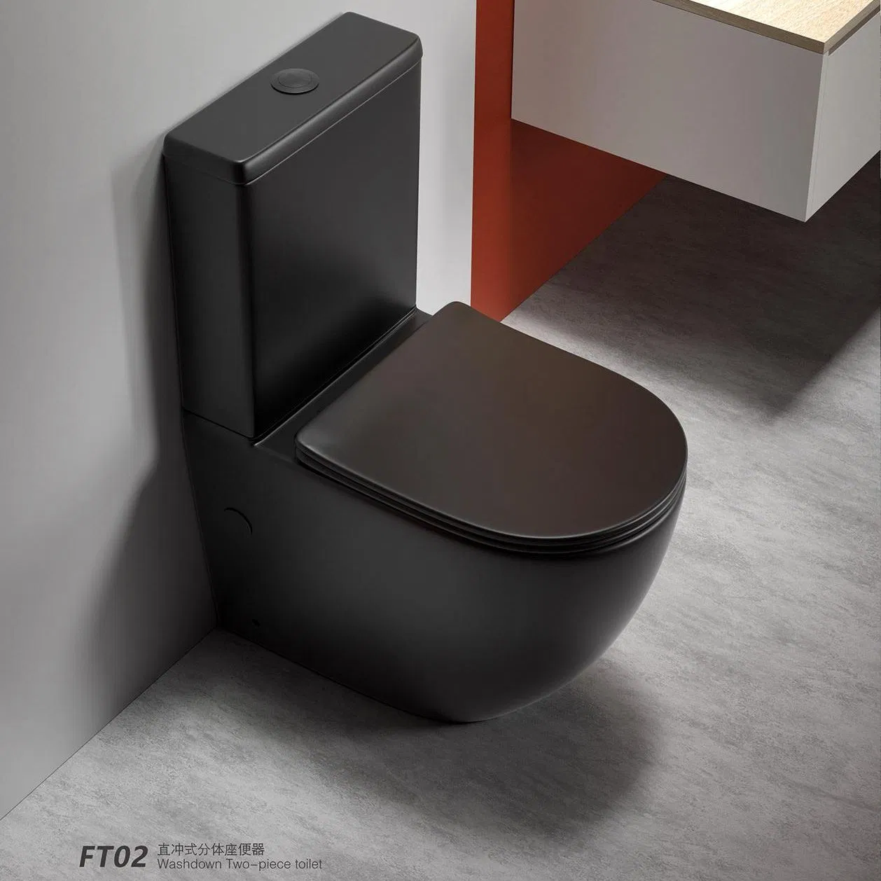 CE/Watermark Ceramic Sanitary Ware Washdown P Trap Two Piece Coulpe Toilet