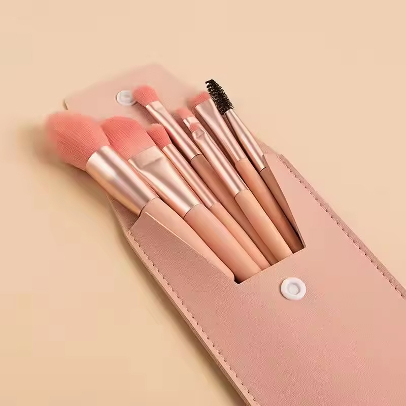 Hot Sale 8PCS Eye Makeup Brush Tools Small Makeup Brush Set Travel Portable Professional Makeup Brushes Logo