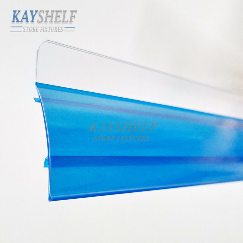 Supermarket Shelf Plastic PVC Label Holders Tag Price Data Strip