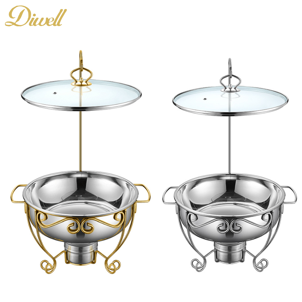Buffet Equipment Stainless Steel Warmer Silver Fuel Chaffing Dish