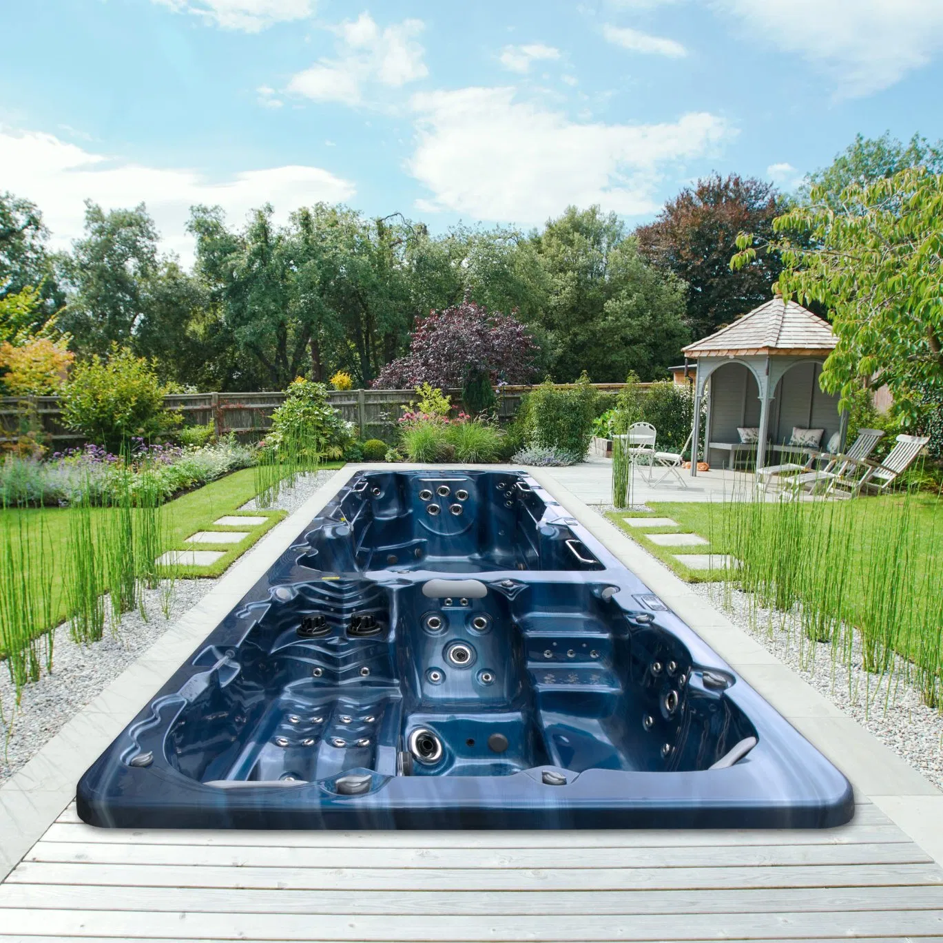 Плавательный СПА-бассейн с функцией серфинга