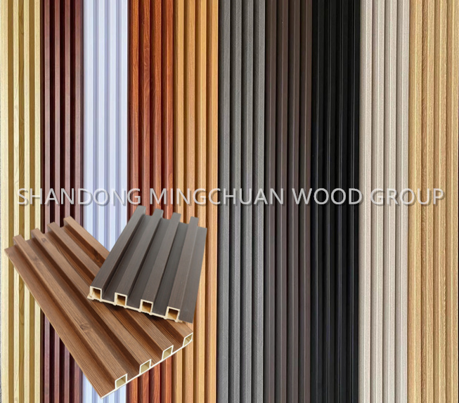 Hot Sales Exterior Interior Fluted WPC Board Siding Ceiling 3D Wall Panel