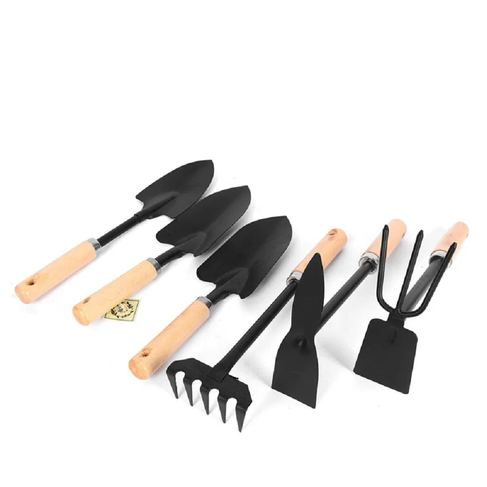 Heavy Duty Gardening Accessories Tools Wooden Handle Wholesale Steel Garden Tool Set Bl17752