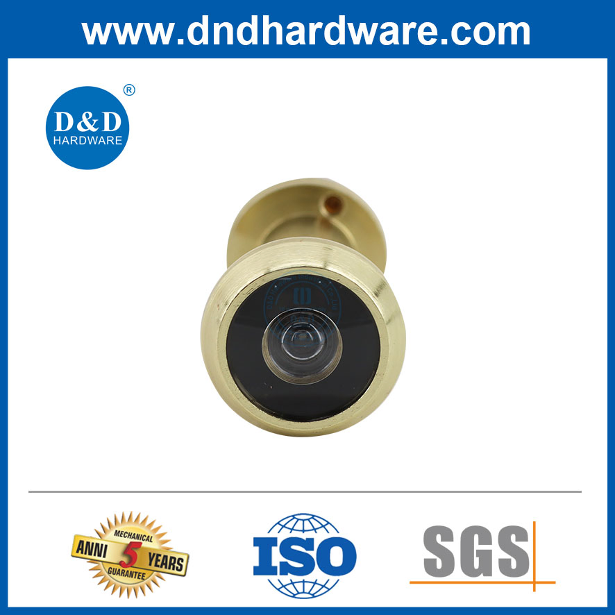 Wholesale Golden Zinc Alloy 180 Degree Angle Door Viewer Peephole with Cover