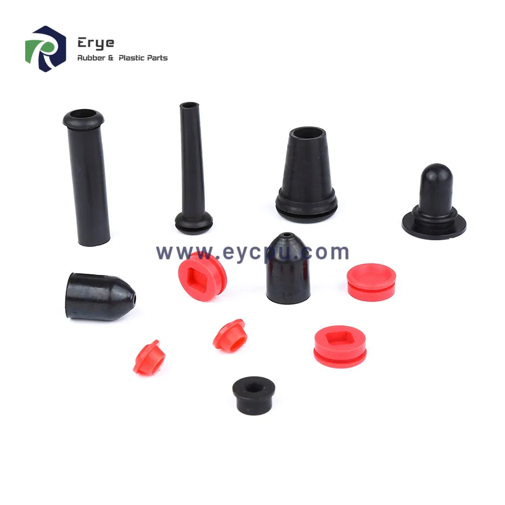 Factory Mass Production Different Dimensions Dustproof Waterproof Silicone Rubber End Caps Rubber Plugs