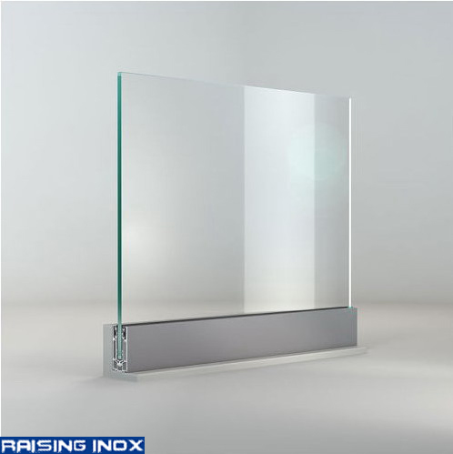 0.74kn 1kn 1.5kn BS6180 Tested Base Shoe Aluminum Frameless U Channel Glass Railing/Balustrade