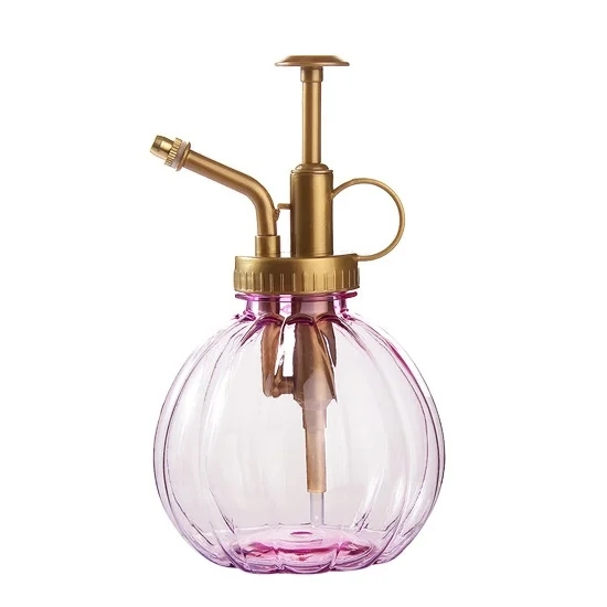 Plastic Plant Spray Bottle Garden Watering Device Retro Brass Plant Flower Water Cans Bonsai Succulent Shower Sprinkling Tool