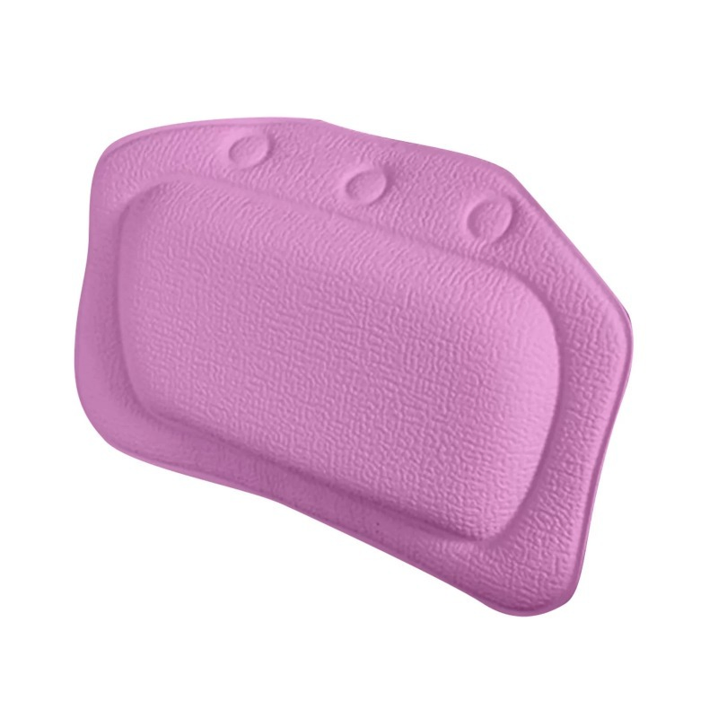 Bestselling Portable Soft Cushion Multi-Color Options PVC Anti-Slip Suction Cup Bath Pillow