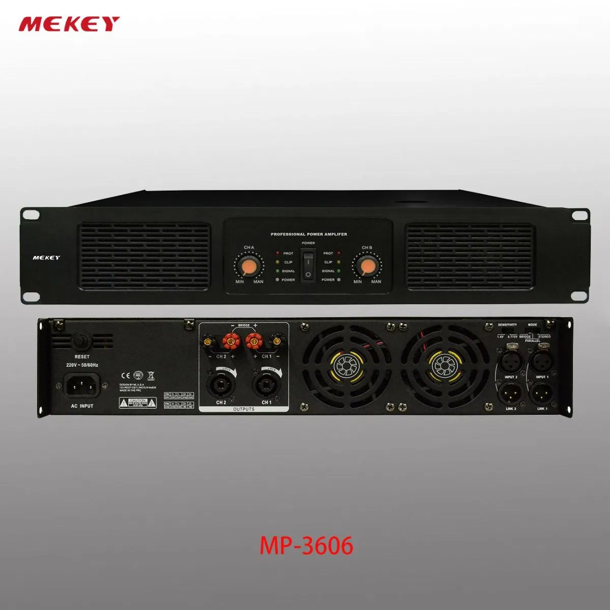 Профессиональный усилитель мощности MEKEY MP-3606