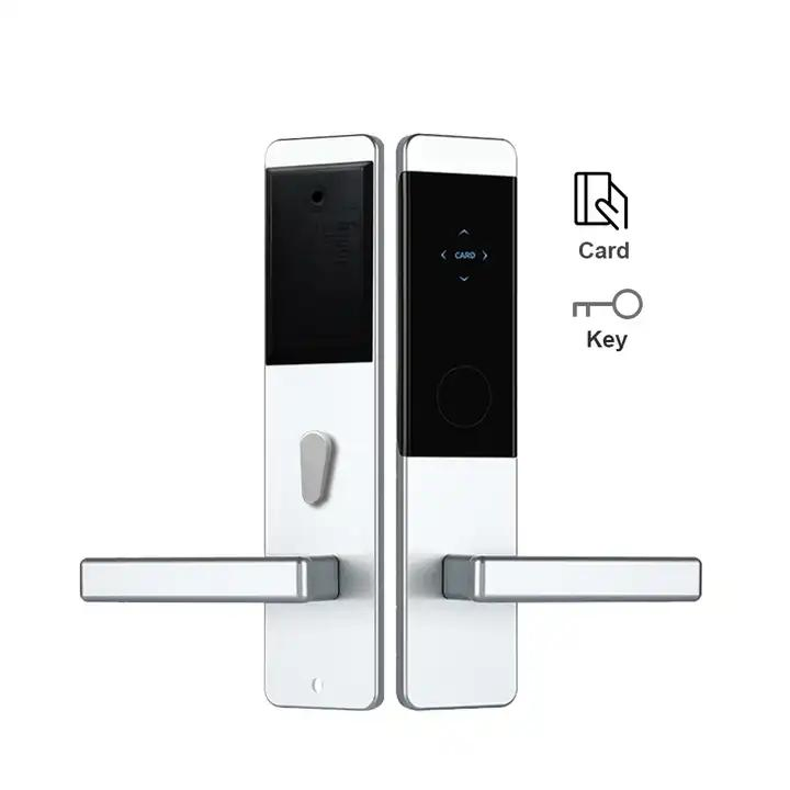 Electronic RFID Smart Key Card Hotel Doorlock Intelligent Handle Keyless Hotel Lock