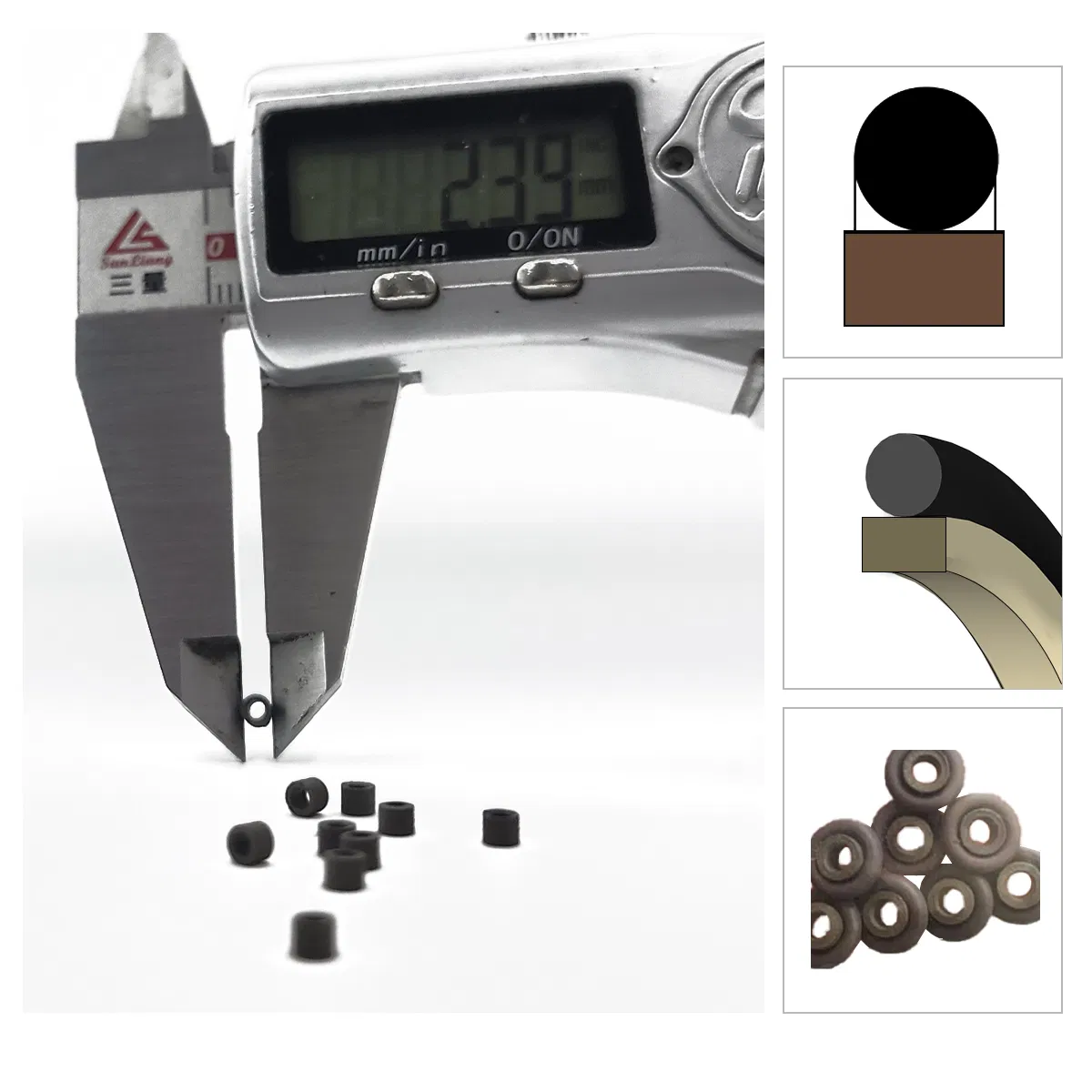 Двойное поршневое уплотнительное кольцо для гидроцилиндров