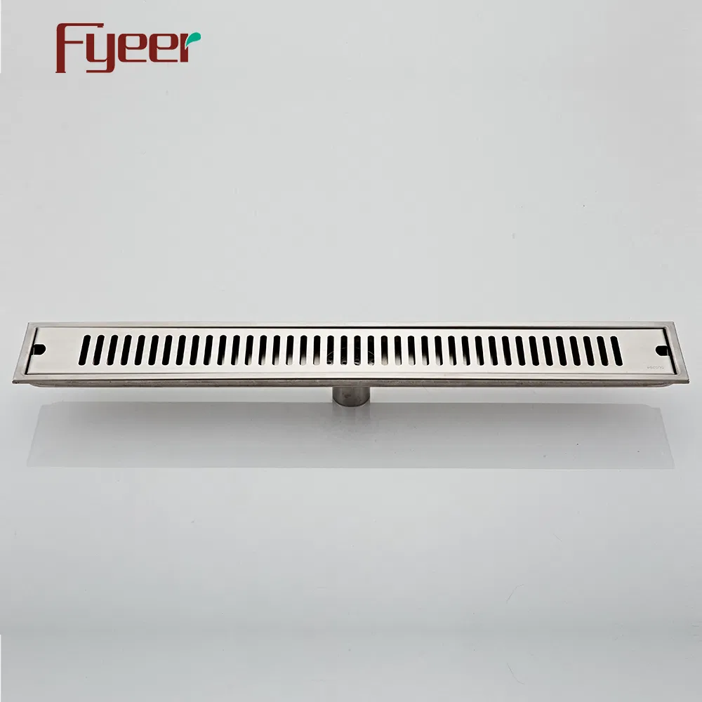 Fyeer Rectangular Linear Bathroom Shower Floor Drain