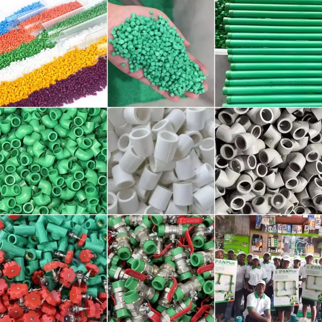 Ifan Factory Supply PPR Pipes and Fittings Pn25 20-125mm PPR Water Pipe Fittings DIN 8077 White Color Full Type PPR Fittings