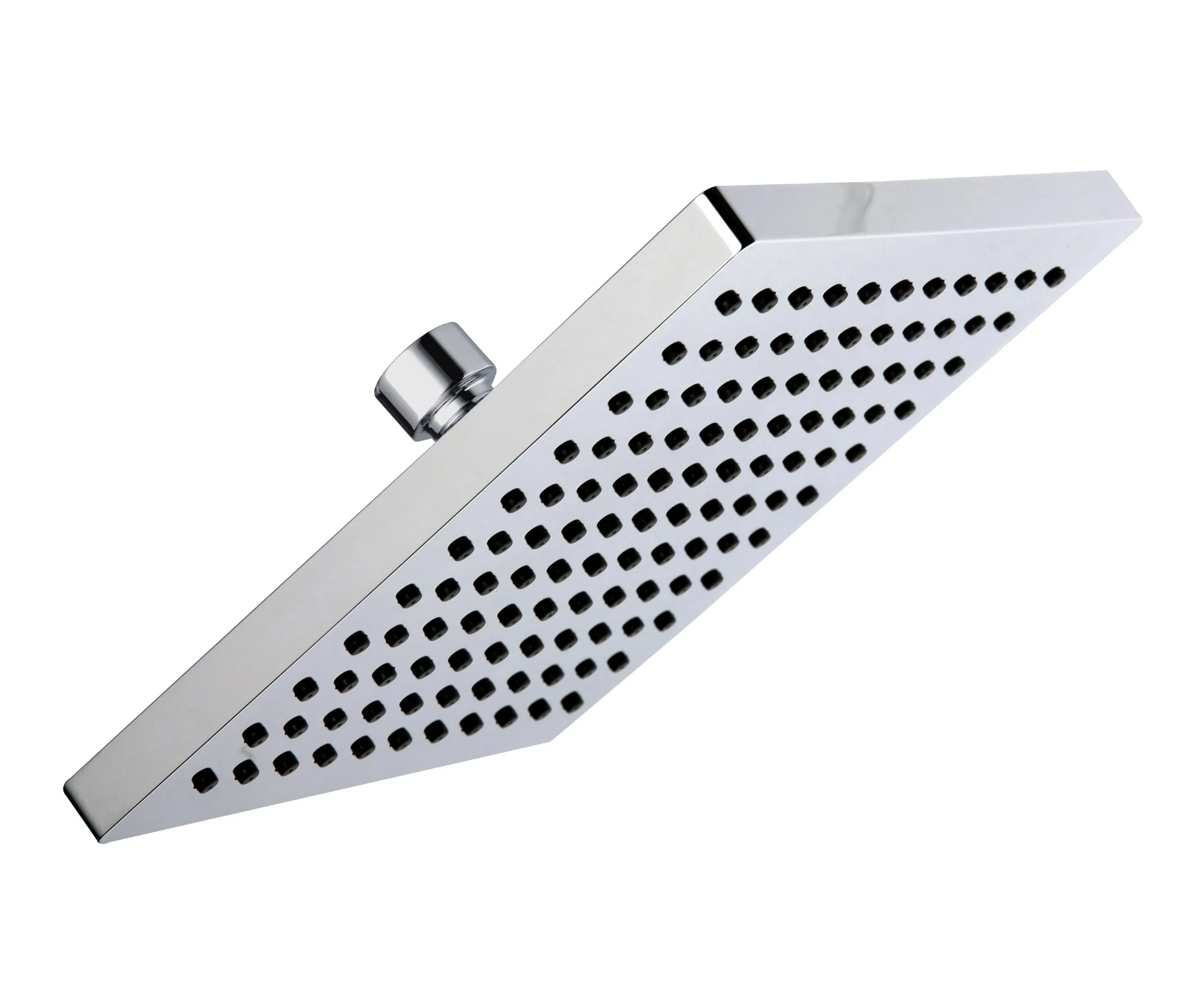 8′ ′ ABS Square Rain Shower Rainfall Shower Combo Kit in Chrome with 9" Adjustable Shower Arm