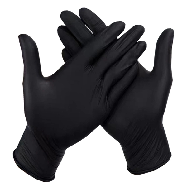 DDsafety 20+years,Black Nitrile Textured Disposable Gloves,  Latex & Powder-Free, Food Safe,   Cleaning Gloves