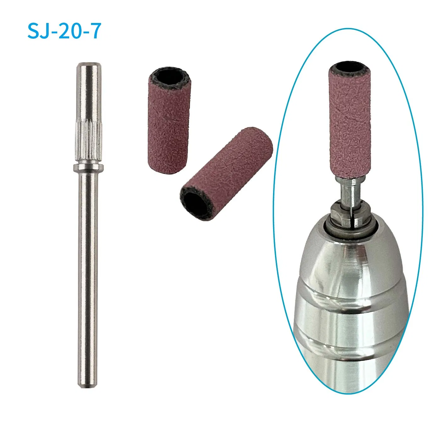 3/32 Shank Solid Steel 1/8 Mini Nail Sanding Band Holder Mandrel