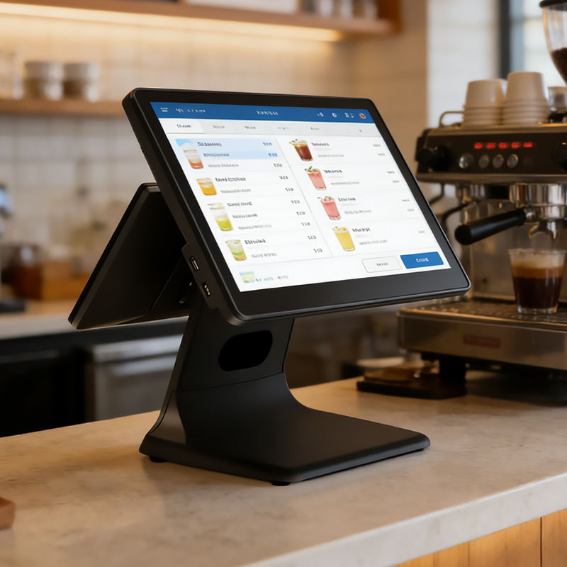 15/17 Inch Full Touch Screen POS Machine All-in-One Points of Sale System Cash Register POS Business for Retail Salon Shop